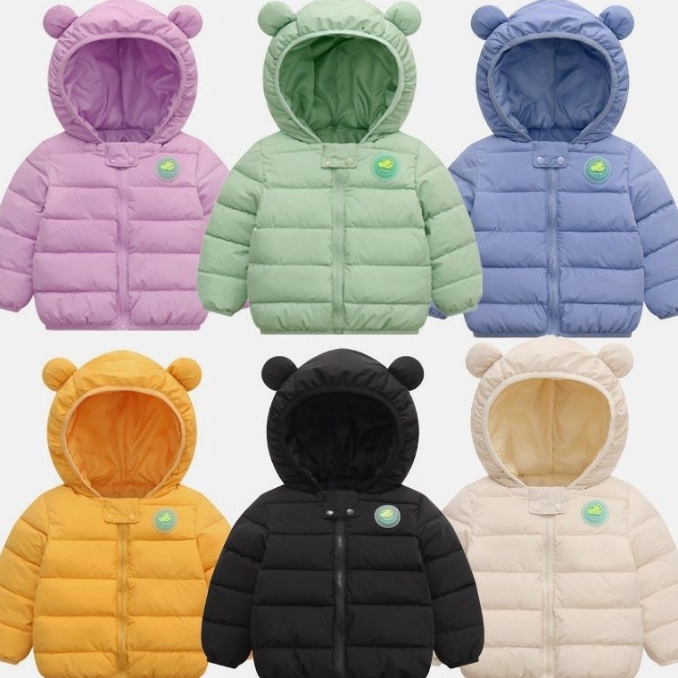 KODE B14C JAKET WINTER ANAK LED PIN GAMBAR CROCODILE  KIDS WINTER JACKET WITH CROCODILE LED PIN  JAK