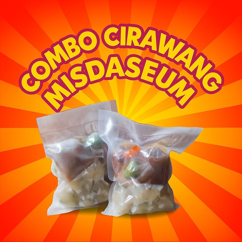 

Baso cirawang misdaseum 2 bungkus hemat nikmat,makanan instan pedas
