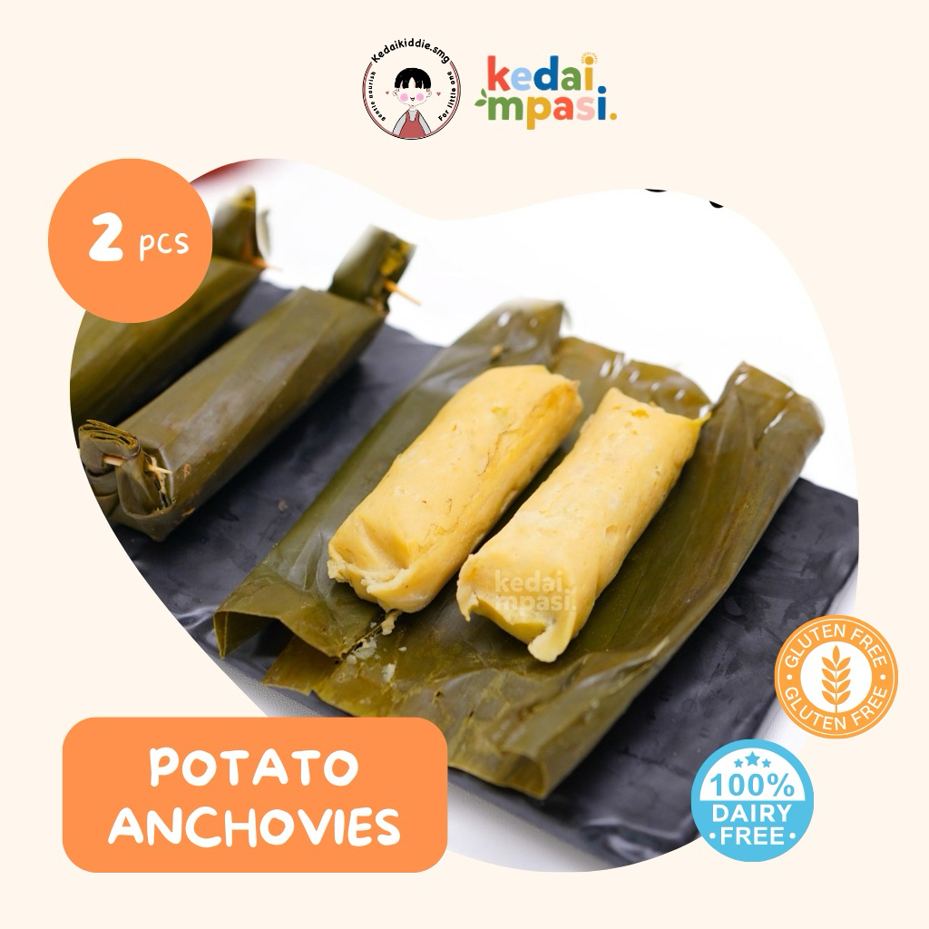 

KEDAIMPASI - Potato Anchovies (2pcs) tinggal kukus dengan daun pisangnya