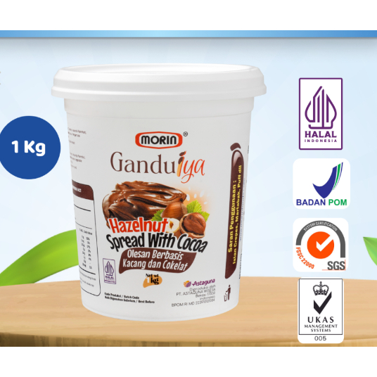 

Morin Ganduiya Selai Coklat Hazelnut 1 Kg gosend onlyy