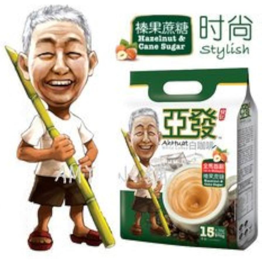 

Ah Huat White Coffee Hazelnut & Cane Sugar 15 x 36 Gram