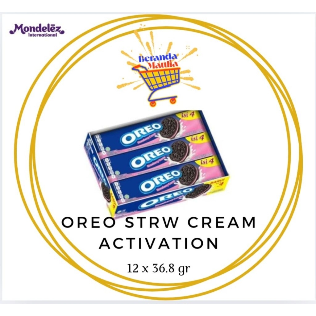 

Oreo Strw Cream Activation 36.8gr isi 12 bungkus/box