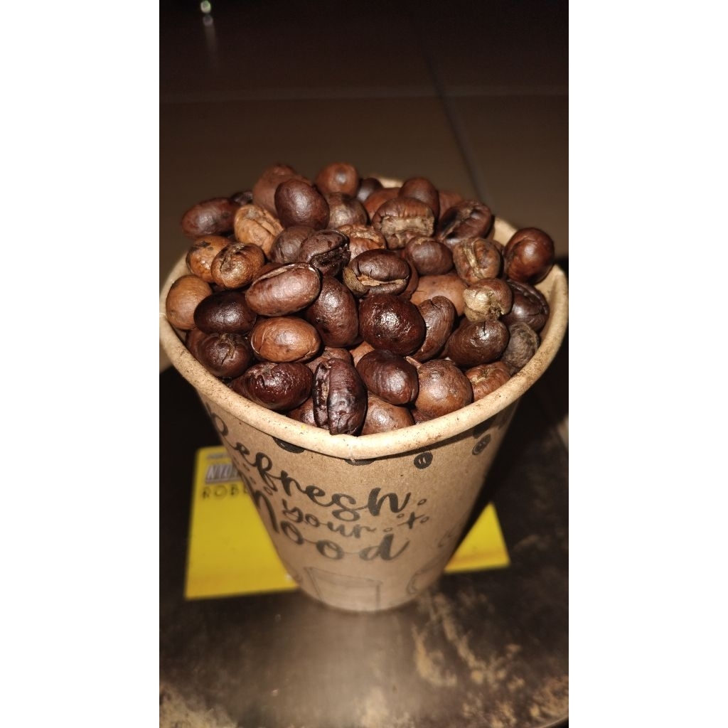 

Biji Kopi Peaberry /Roastbeen grade 1 berat 250 gram