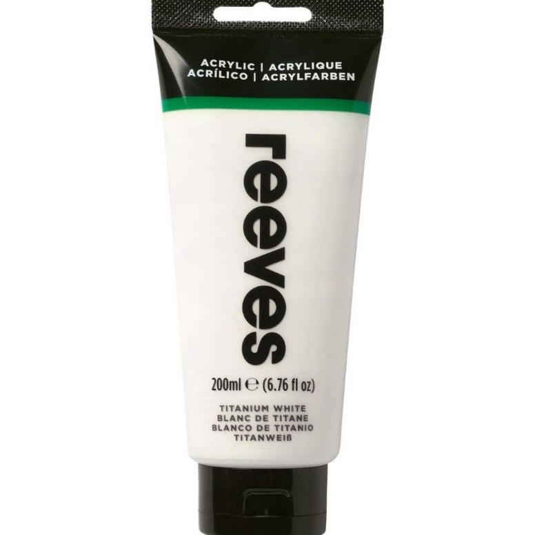 

KODE L7N reeves fine artist acrylic paintcat akrilik 2ML titanium white