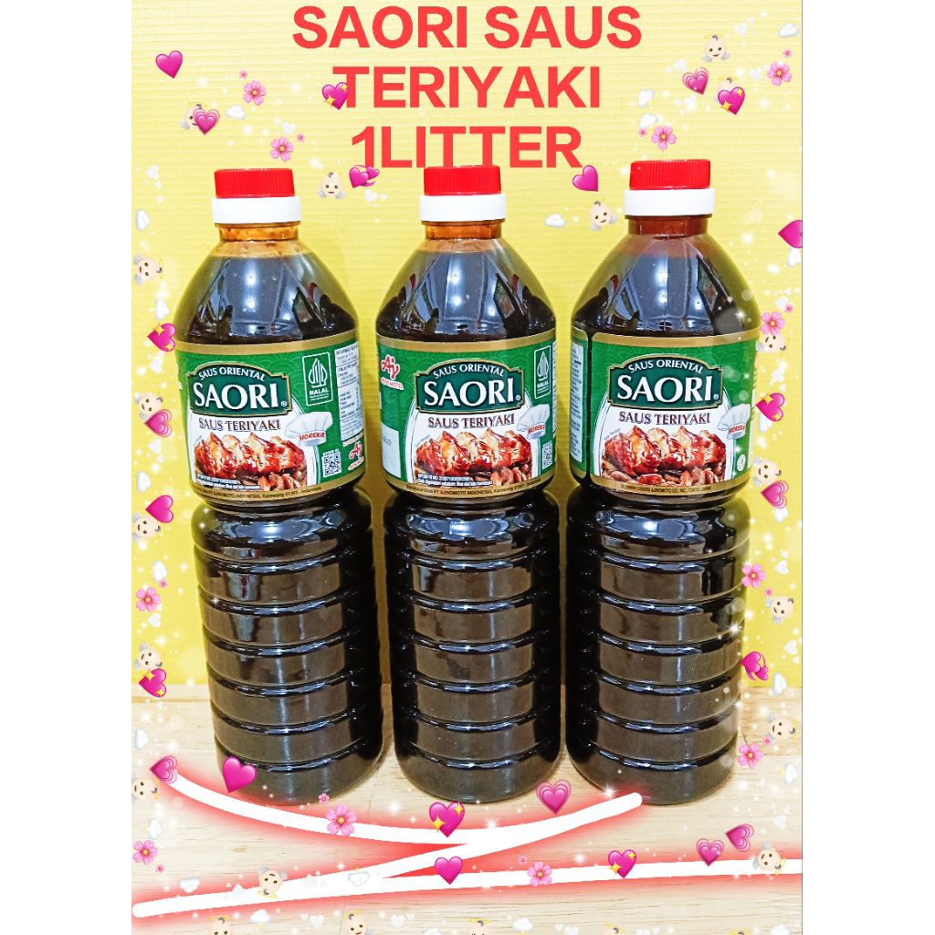 

SAORI SAUS TERIYAKI 1LITTER AJINOMOTO BERLOGO HALAL