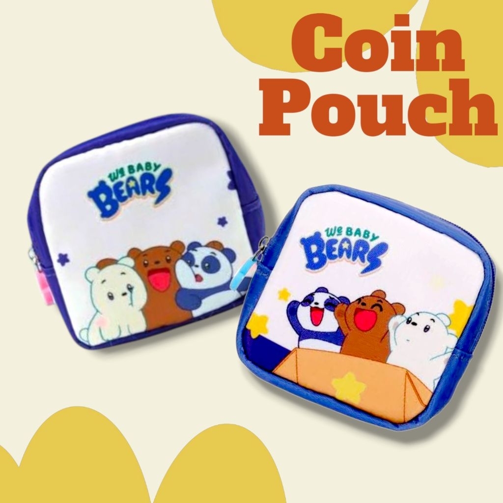 Miniso We Bare Bears Coin Pouch Dompet Koin WBB