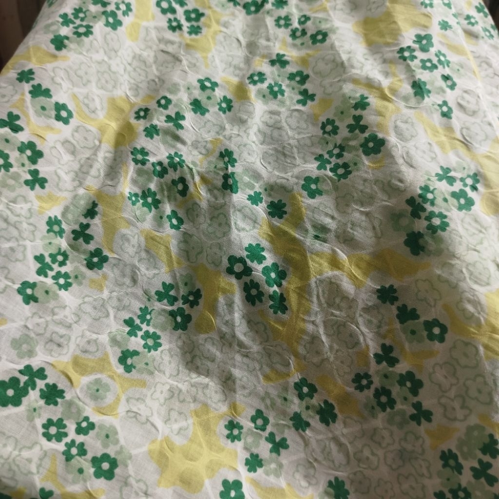 Kain Katun Kringkel Bunga Lucu Warna Pastel – Cocok Dress & Blouse - Bahan Kain Katun Kringkel Motif