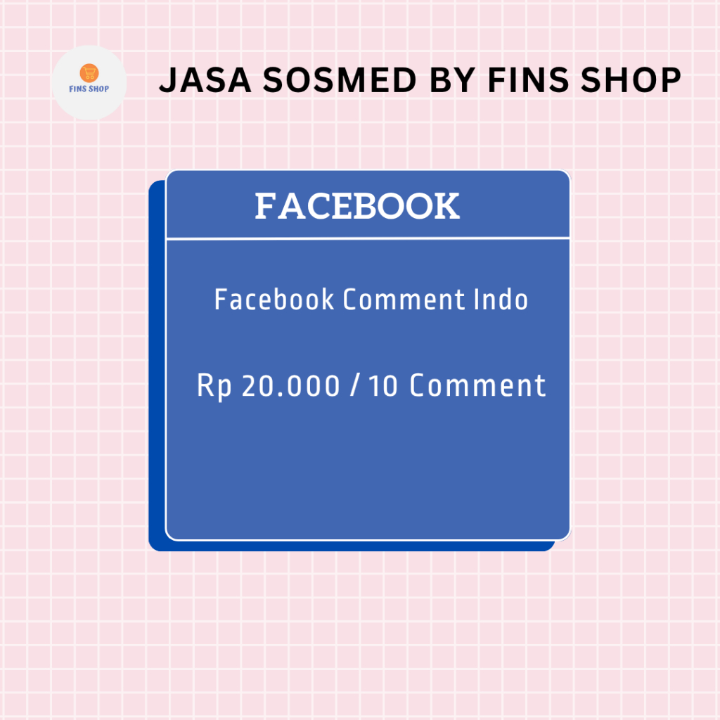 Fins Shop Jasa Sosmed Facebook | Facebook Comment Indo
