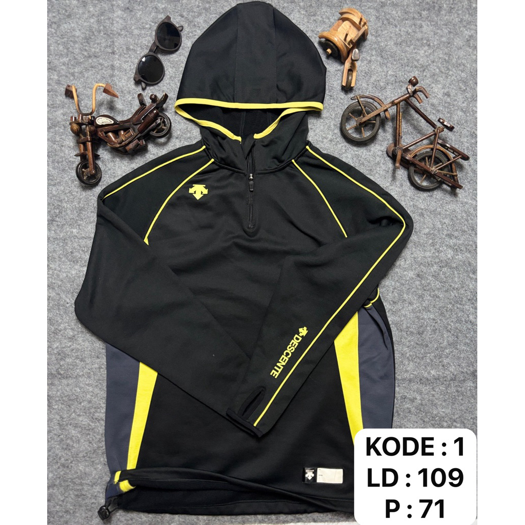 hoodie lari pria wanita descente