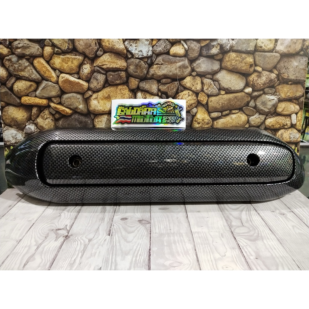 COVER TAMENG PELINDUNG KNALPOT DAN LIST TAMENG KNALPOT FULL CARBON ORIGINAL ARACHNIDS THAILAND PNP Y