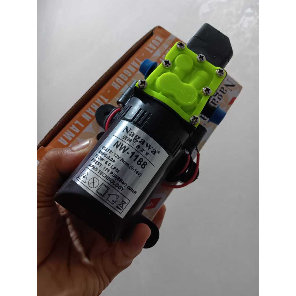 Dinamo Sprayer Pompa DC 12V Nagawa 125psi 6LPM tekanan tinggi - ORI