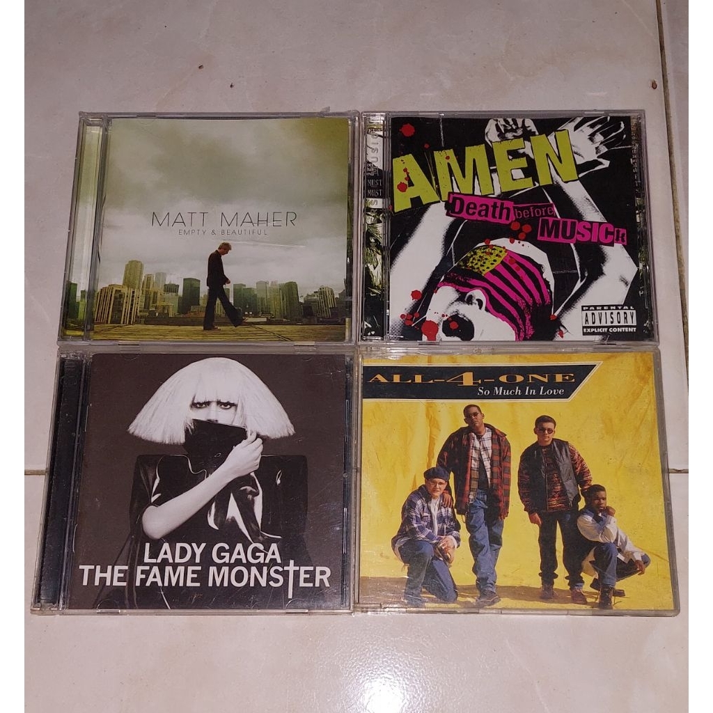 cd MATT MAHER-Empty & Beautiful / AMEN-Death Before Musick / LADY GAGA-The Fame Monster / ALL 4 ONE-
