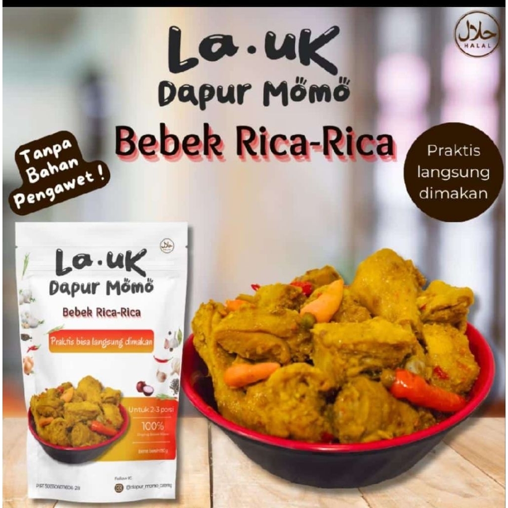 

Bebek Rica Rica Bekal Haji Bekal Umrah Lauk Siap Saji LauK Instan Siap Makan