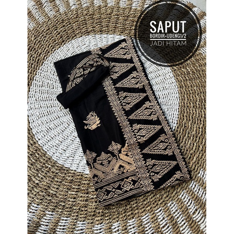 KODE Y12J Saput Bordir Tumpal  Udeng Set Bali Pria