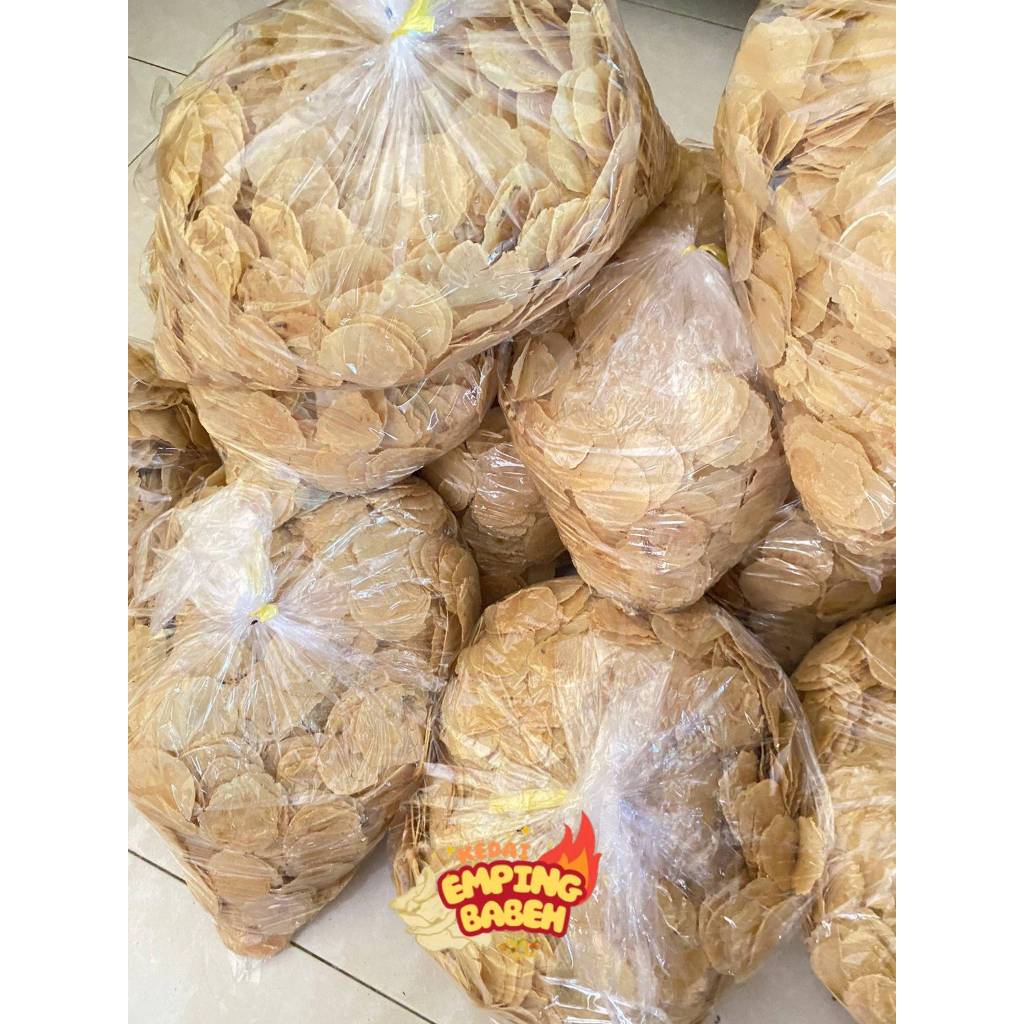 

5KG Emping Melinjo Super - Kering Pasar, 100% Terbuat Dari Melinjo Asli