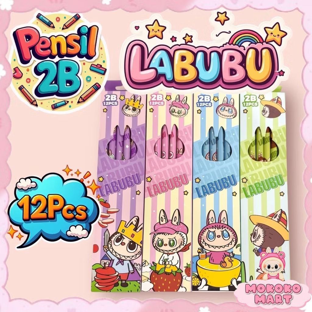 

Pensil 2Ɓ Karakter LABUBU CAPYBARA (isi 12pcs)