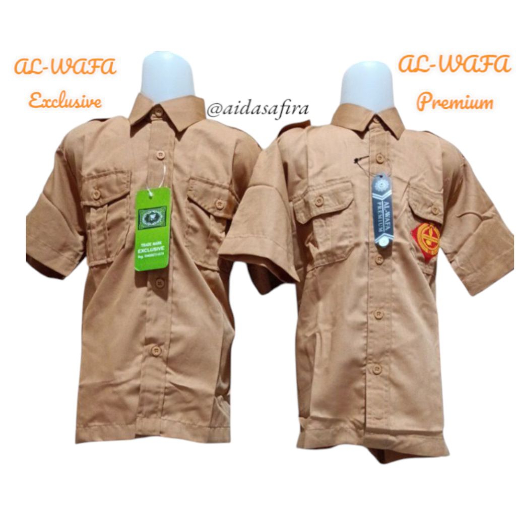 (ALWAFA) BAJU PRAMUKA AL-WAFA TANGAN PENDEK SD SMP SMA/BAJU PRAMUKA AL-WAFA EXCLUSIVE/BAJU PRAMUKA A