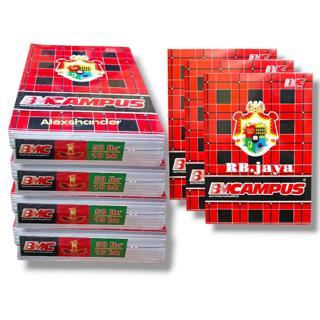

Buku Tulis Tebal Besar BMCampus 50 Lembar 1 Pack 10 Buku