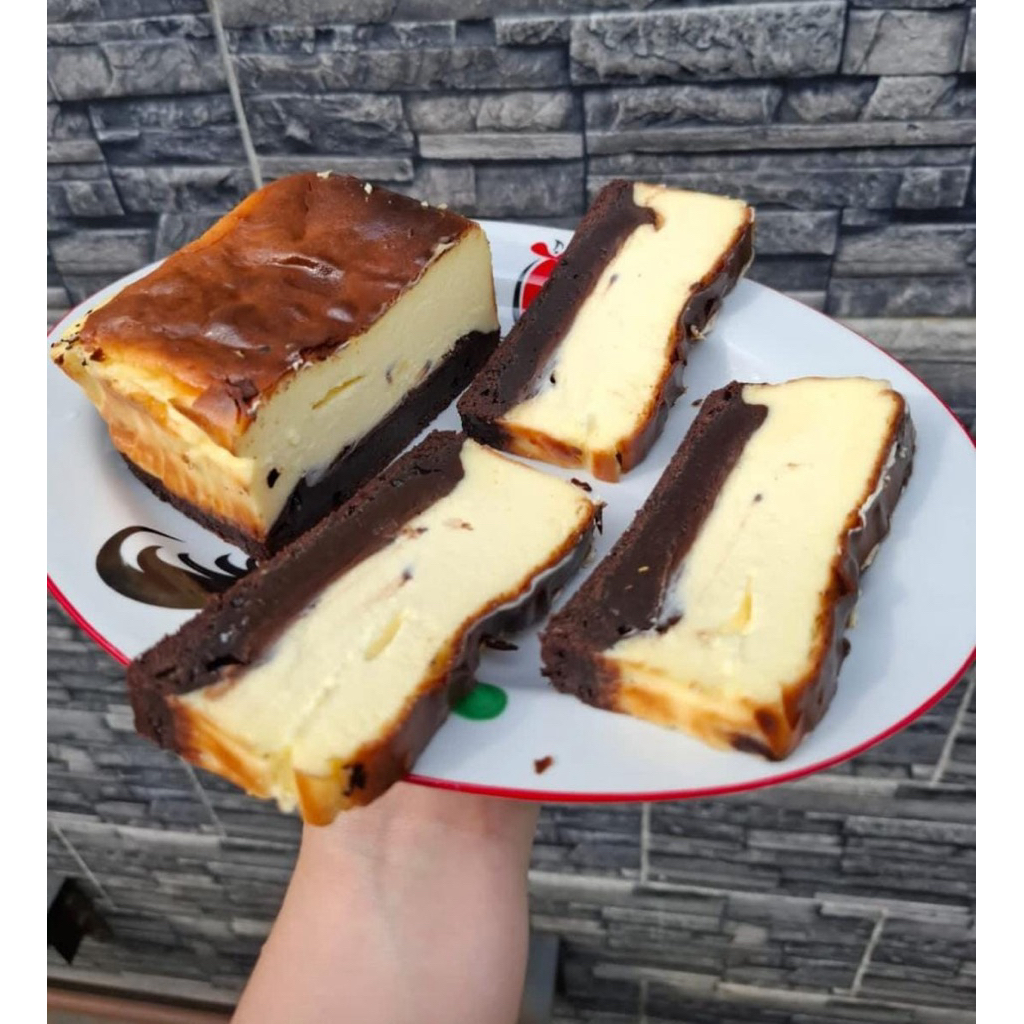 

brownies cheese cake dengan ceese anchor premium