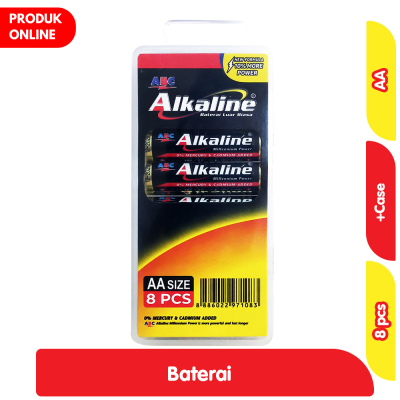 BATERAI ABC ALKALINE AA / AAA ISI 8 NEW BOX