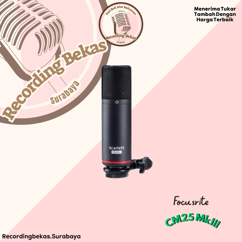 Condenser Microphone Focusrite CM25 MkIII (Bekas)