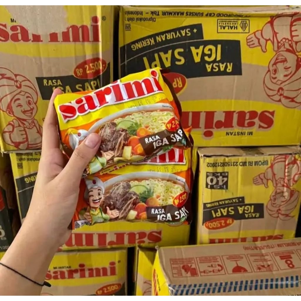 

mie instant sarimi kuah rasa iga sapi 1dus 40pcs bisa cod