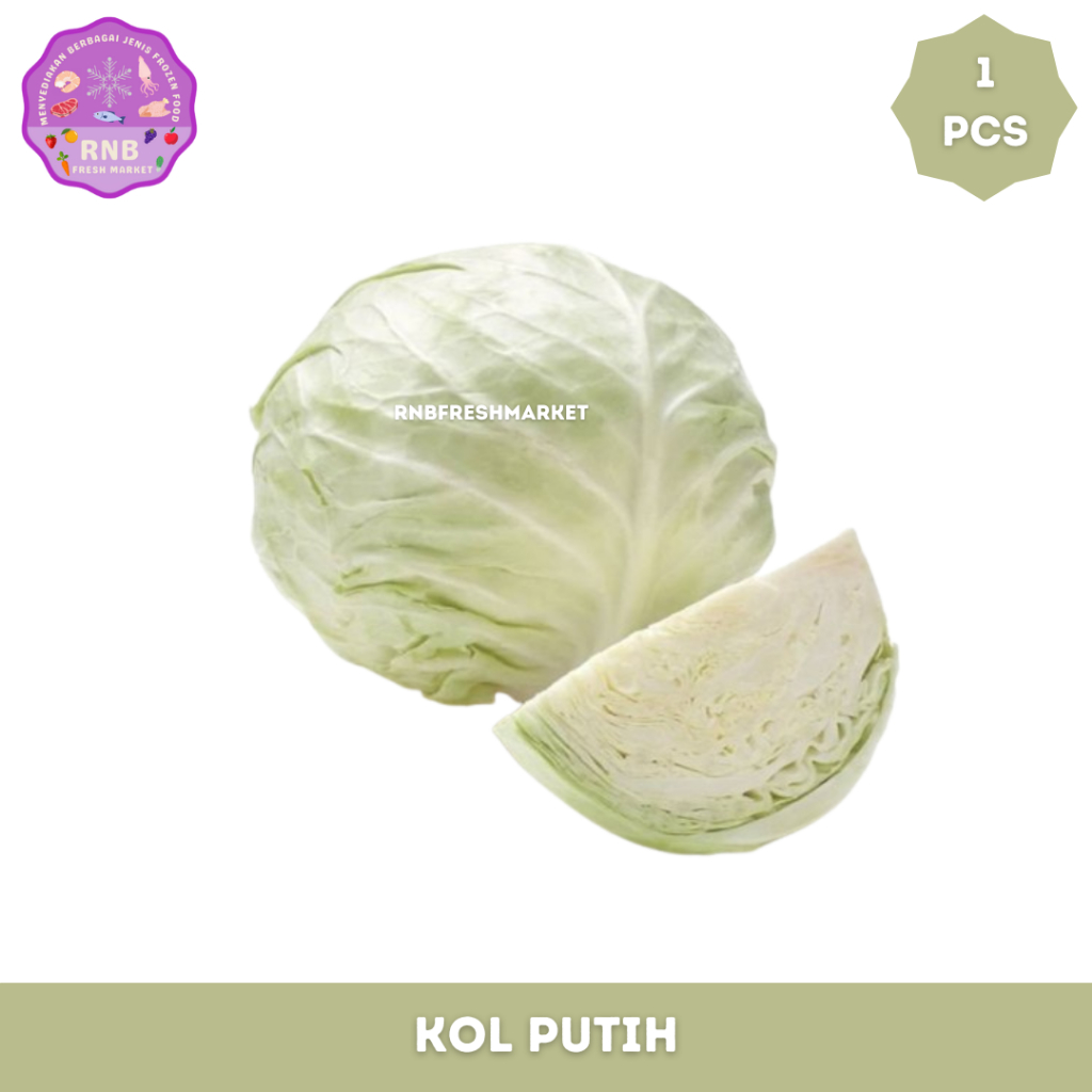 

Sayur Kol Putih Fresh / Pcs