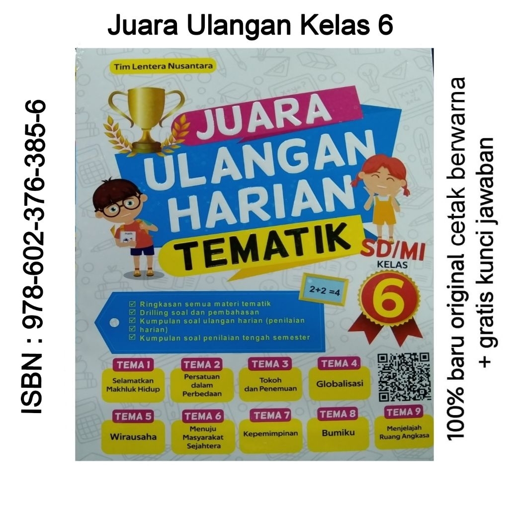 BUKU JUARA KELAS 6 - BUKU SOAL UJIAN SD TEMATIK KELAS 6