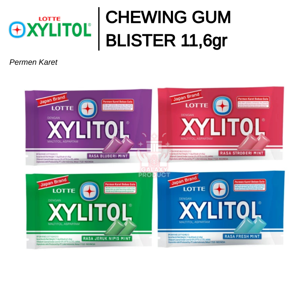 

LOTTE XYLITOL GUM BLISTER 11.6gr - PERMEN KARET