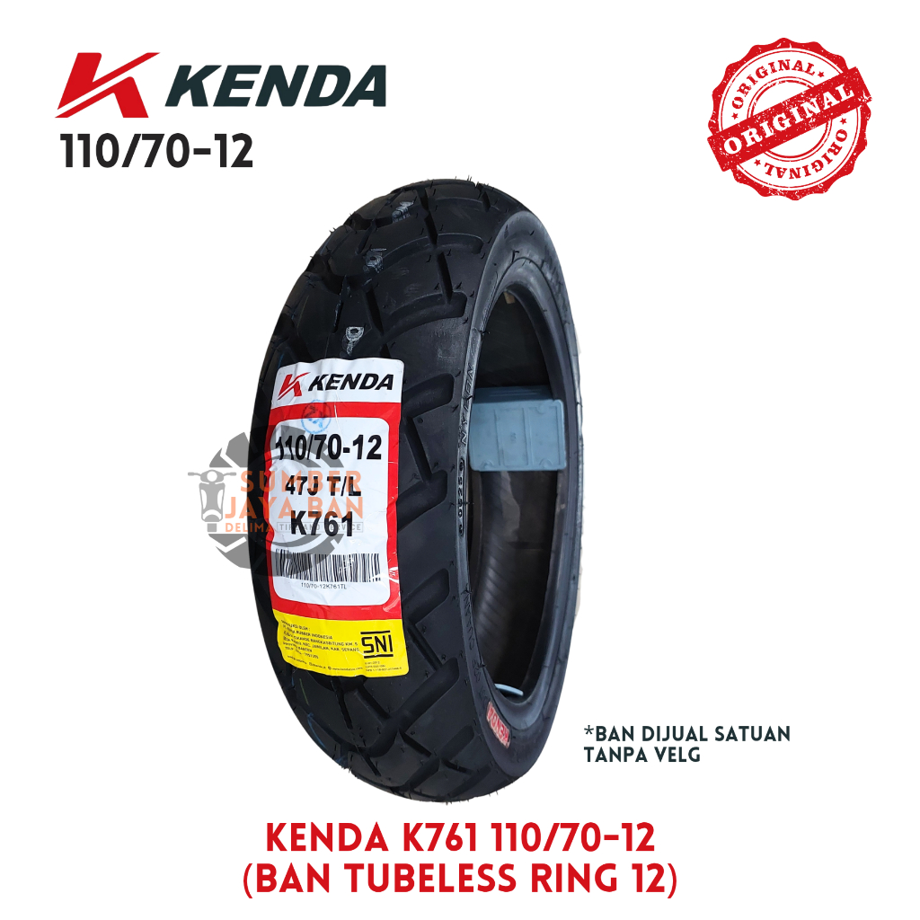 Kenda K761 110/70-12 Ring 12 110/70 Tubeless Tubles