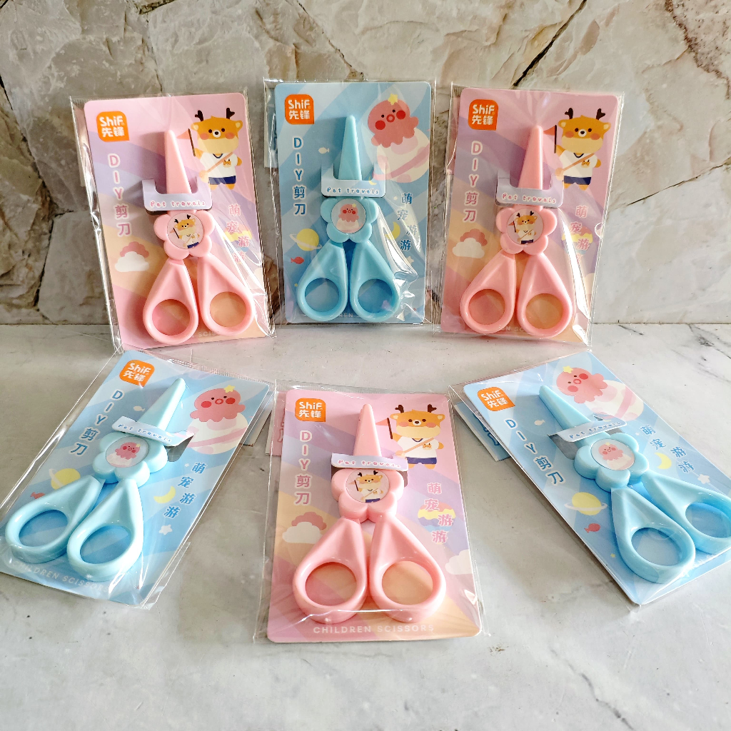 

SATUAN ( 1 BIJI ) Gunting Kertas Bahan Plastik Fancy