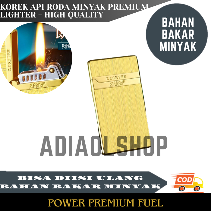 Mancis Korek Api Klasik Sumbu Minyak Vintage Oil Lighter Korek Api Roda Minyak Denting