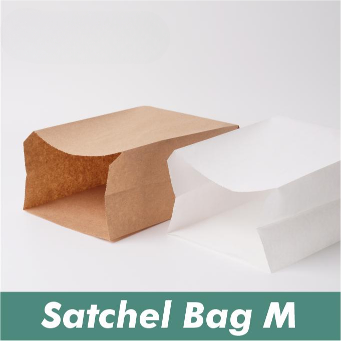 

Satchel Paper Bag Size M Kantong Kertas Bakery Fried Chicken Isi 50 Lembar Paperbag Greaseproof