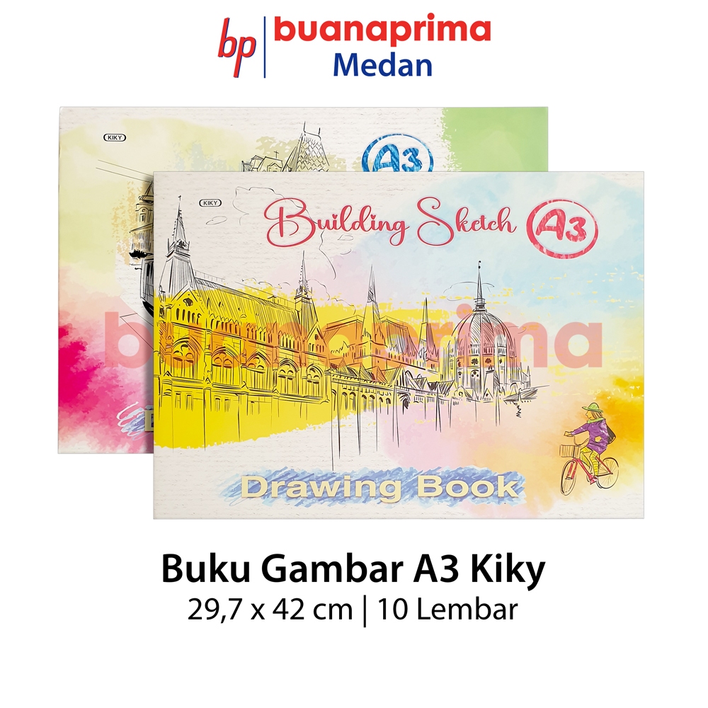 

BUKU GAMBAR KIKY A3 Eceran Besar Menggambar Drawing Paper Book Per Pcs Satuan
