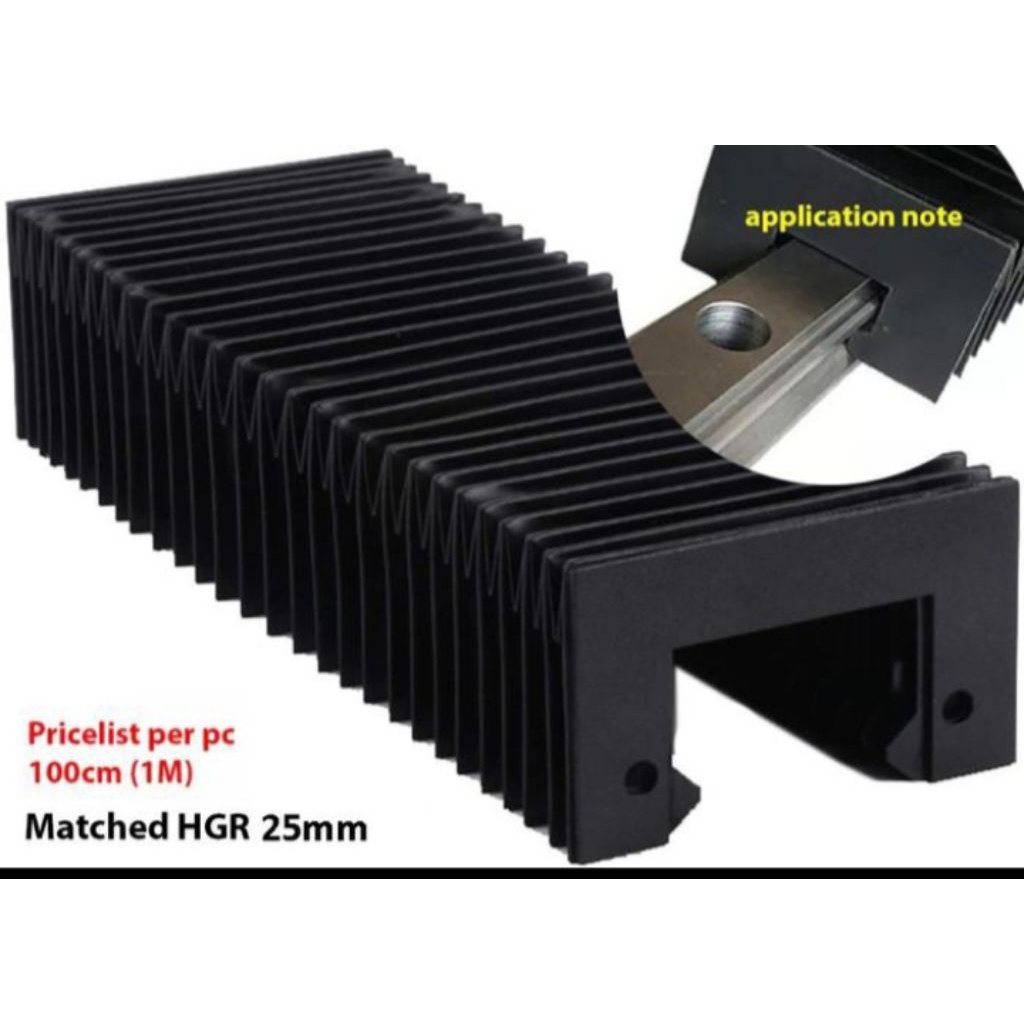 dust cover linear guide hgr 15/ 20/ 25 1M/pc