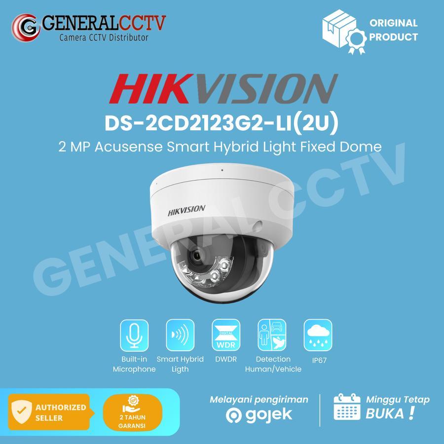 Hikvision DS-2CD2123G2-LI(2U) 2MP IP Kamera CCTV Dome Hybrid Light