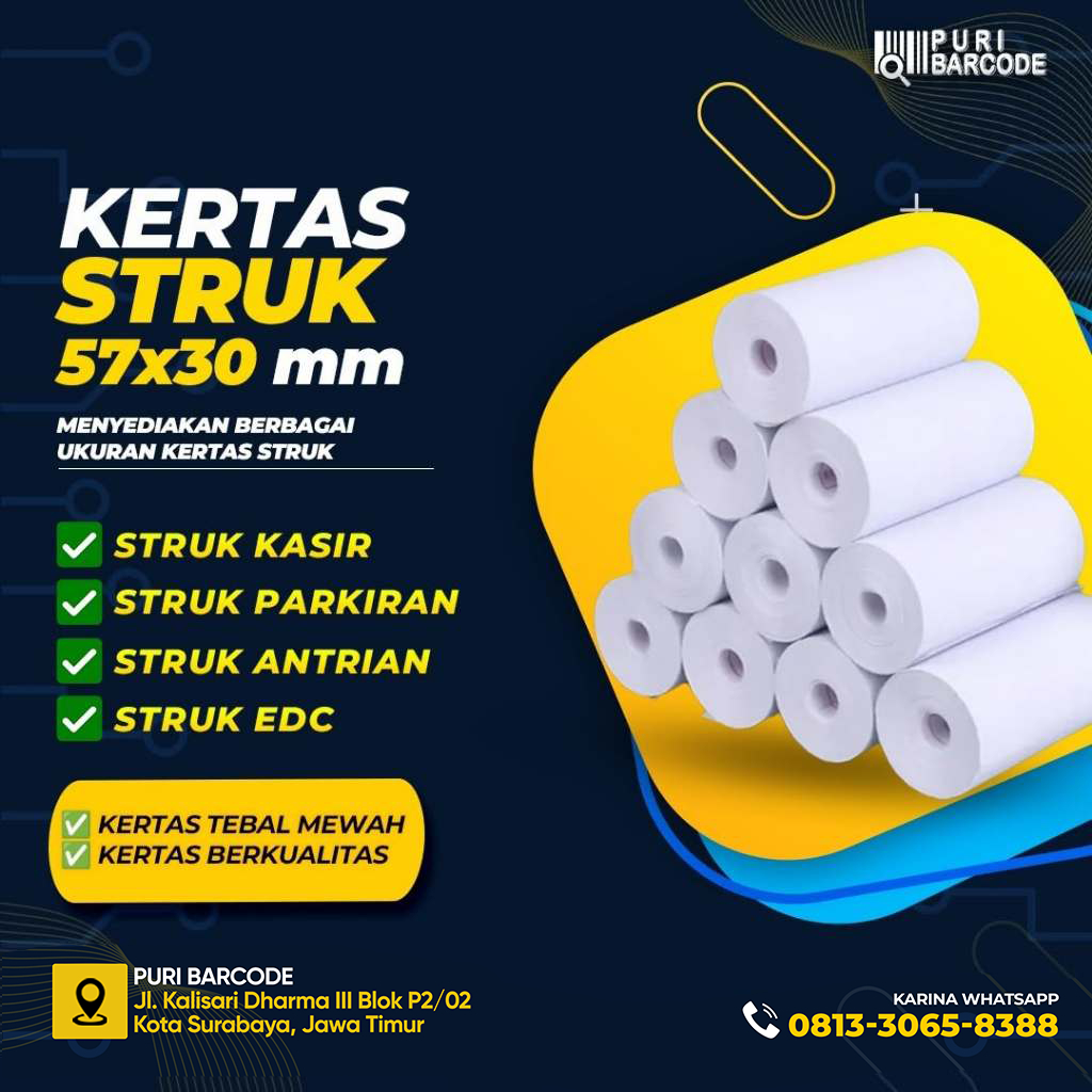 

Kertas Struk Kasir Thermal 57x30