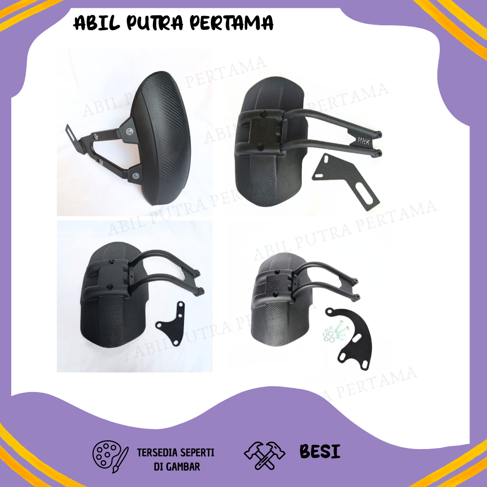 MUDGUARD PCX 150 160 VARIO 125 AEROX ADV Z250 CONNECTED NINJA RR MONO MOGE MOTOR BEBEK UNIVERSAL