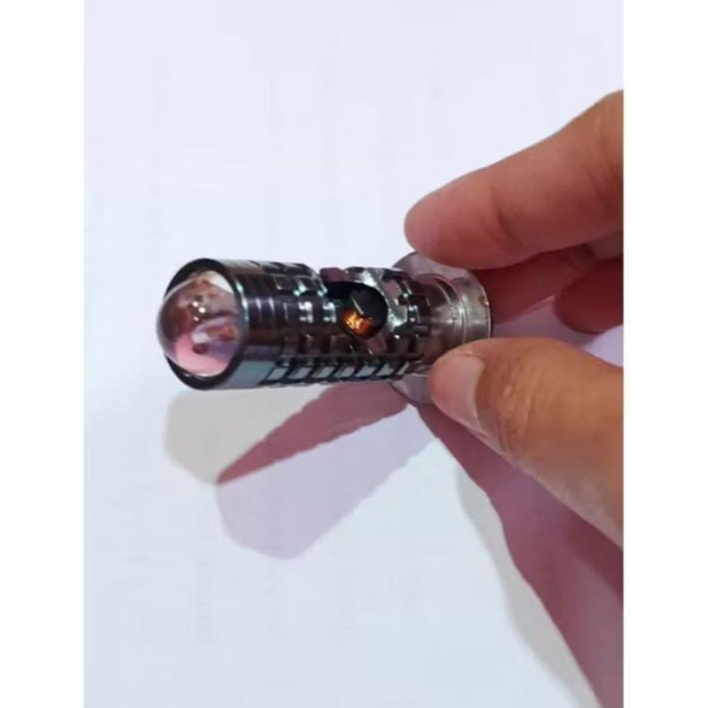 lampu laser sorot kuning putih lampu sorot led lampu notor led h6, dengan lampu senja biru - merah