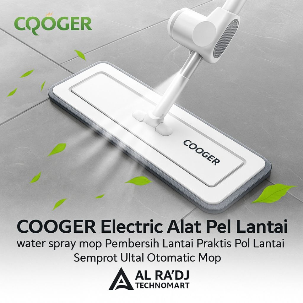 COOGER Electric Alat Pel Lantai water spray mop Pembersih Lantai Praktis Pel Lantai Semprot Ultal Ot