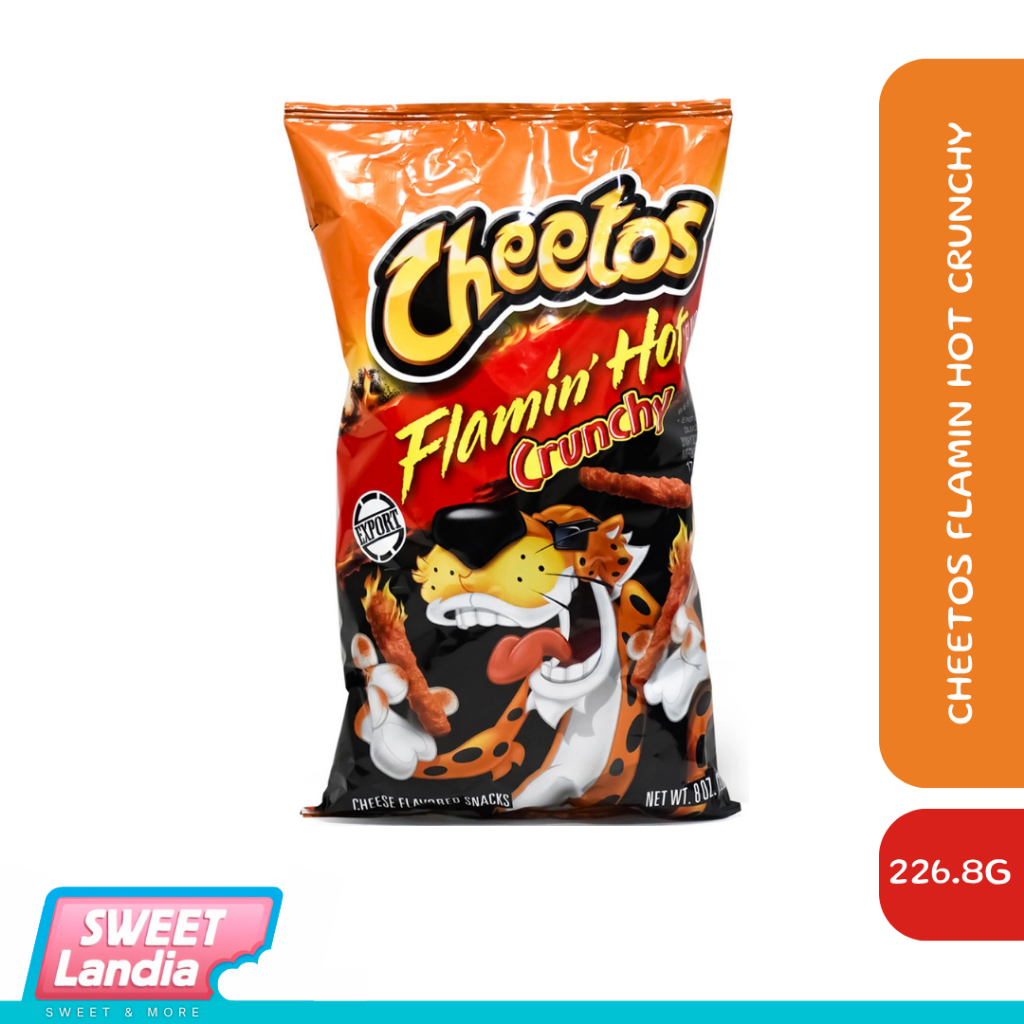 

Cheetos Flamin Hot Crunchy Cheese Flavored Snacks 226.8g