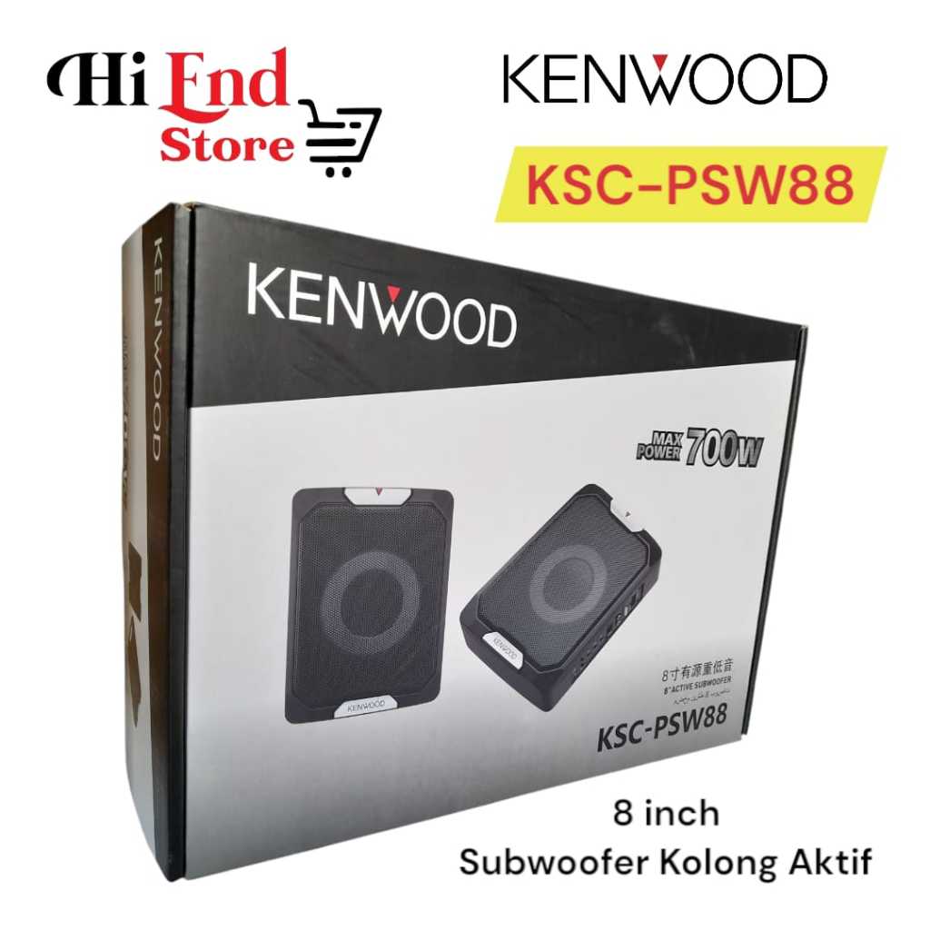 Kenwood KSC PSW88 Subwoofer Kolong Aktif 8 Inch