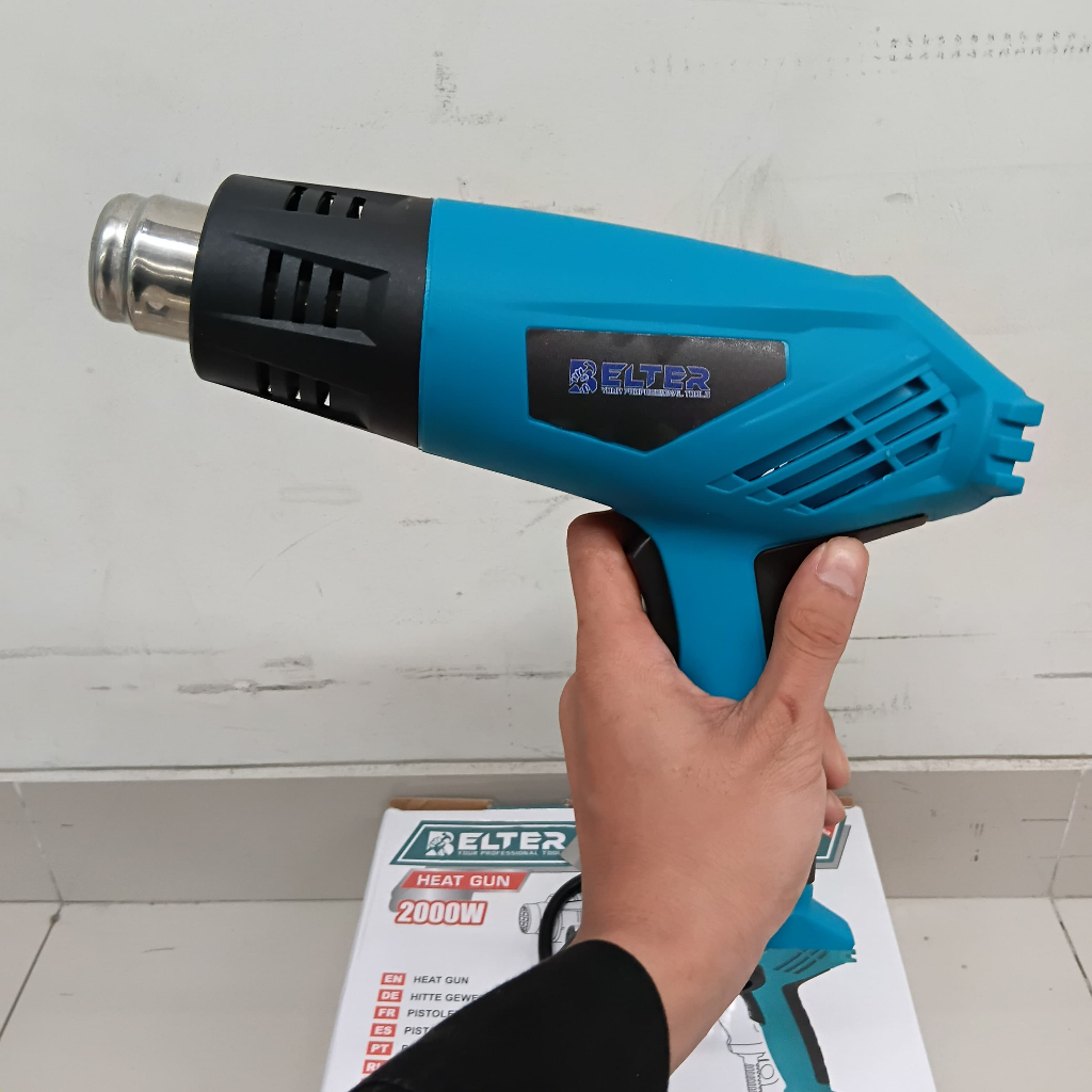 BELTER Hot Gun Air Heat Gun 2000W 220V Mesin Pemanas Plastik Sticker / Heat Gun Modern