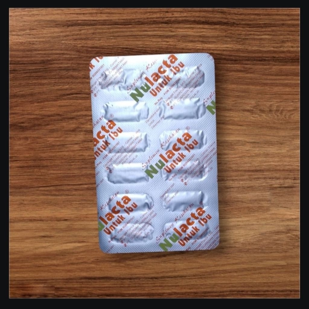 suplemen untuk ibu hamil nulacta untuk ibu hamil strip 12 kapsul