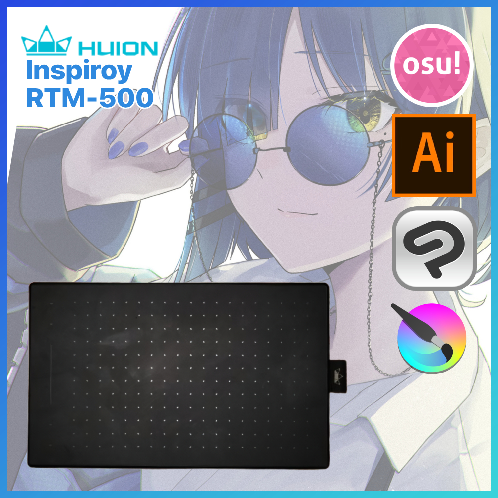 Huion RTM-500 pen tablet untuk menggambar dan osu