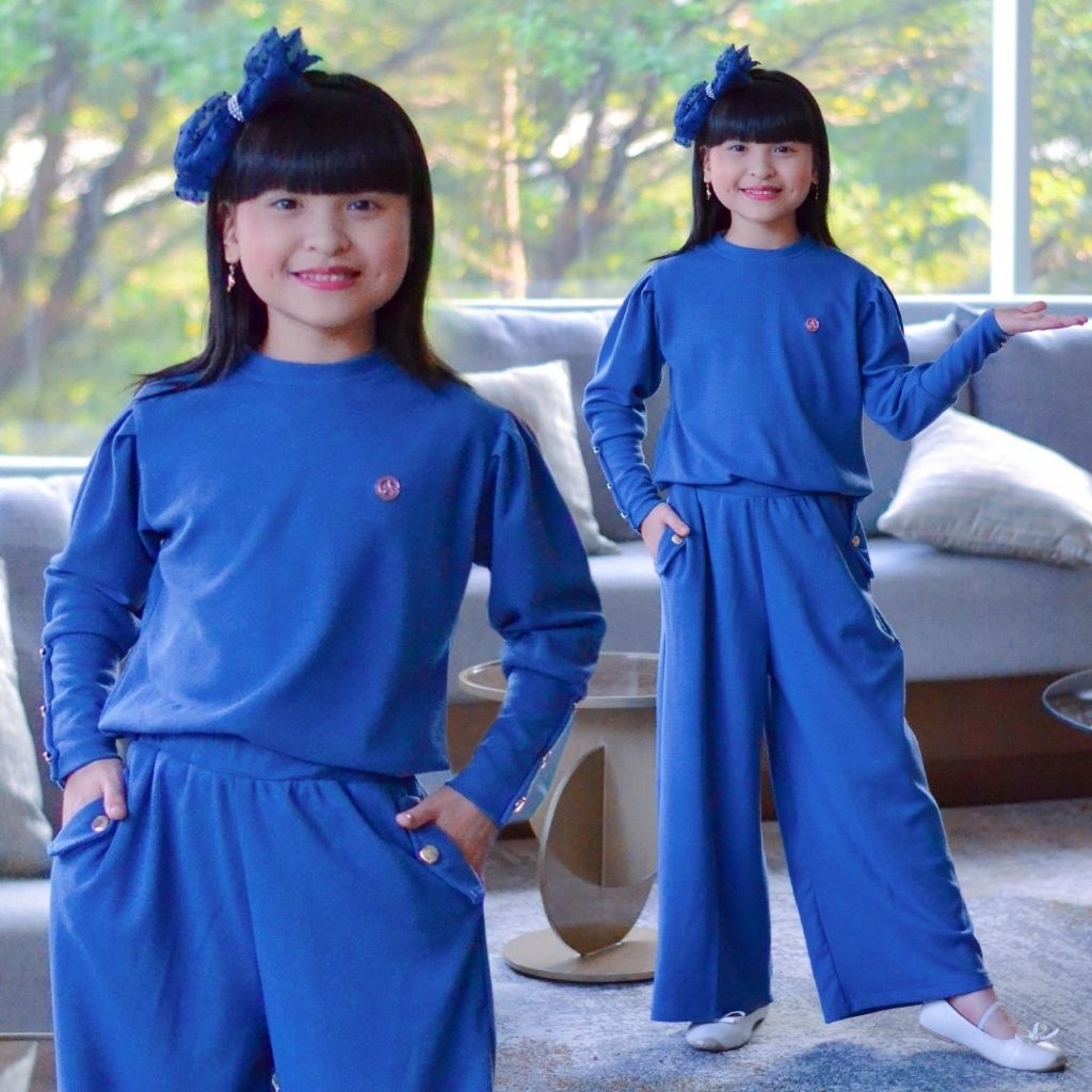 gamis anak baju anak perempuan bahan kaos kenik