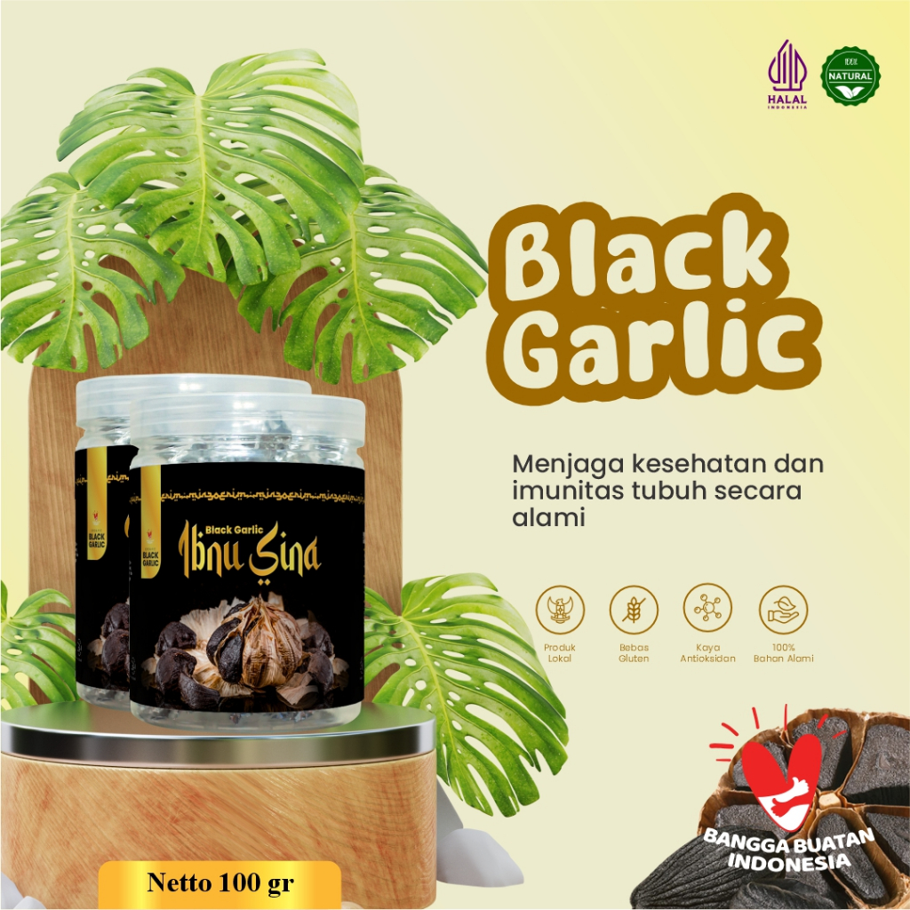 

Black Garlic| 2 Kemasan 100 gram | Bawang Hitam premium | Bawang Putih Hitam