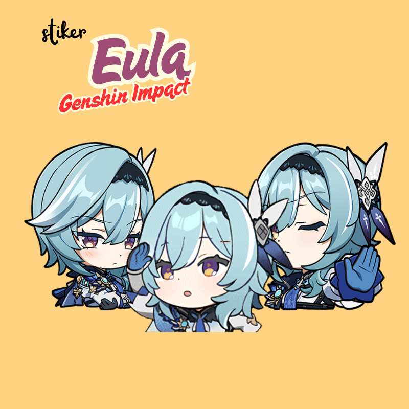 

Stiker Eula Genshin Impact | Sticker Merch Eula GI Vinyl Glossy Anti Air
