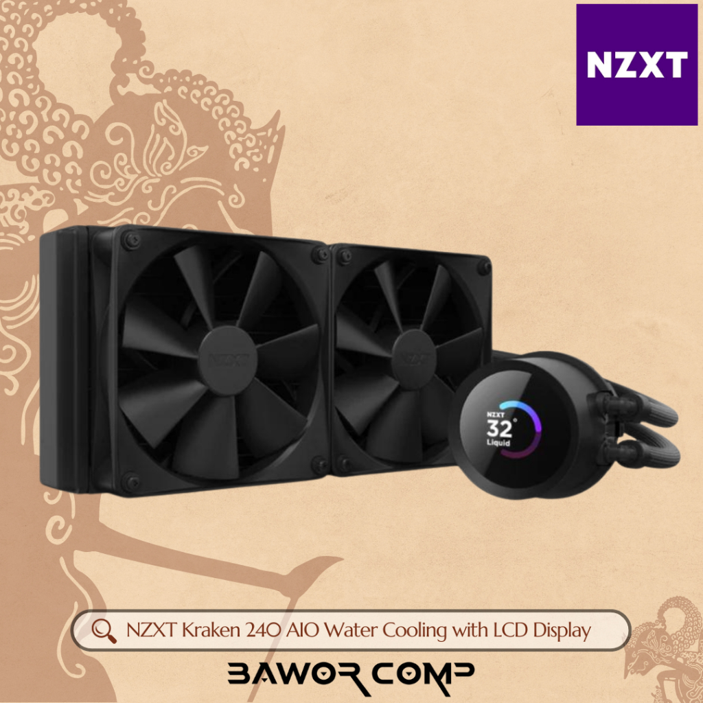 NZXT Kraken 240 | AIO Water Cooling | AIO Liquid Cooling with LCD Display - 240mm