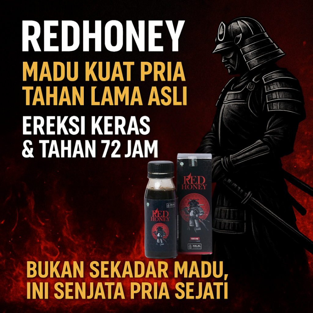 REDHONEY Madu Herbal Pria Dewasa – Suplemen Stamina Alami BPOM Resmi
